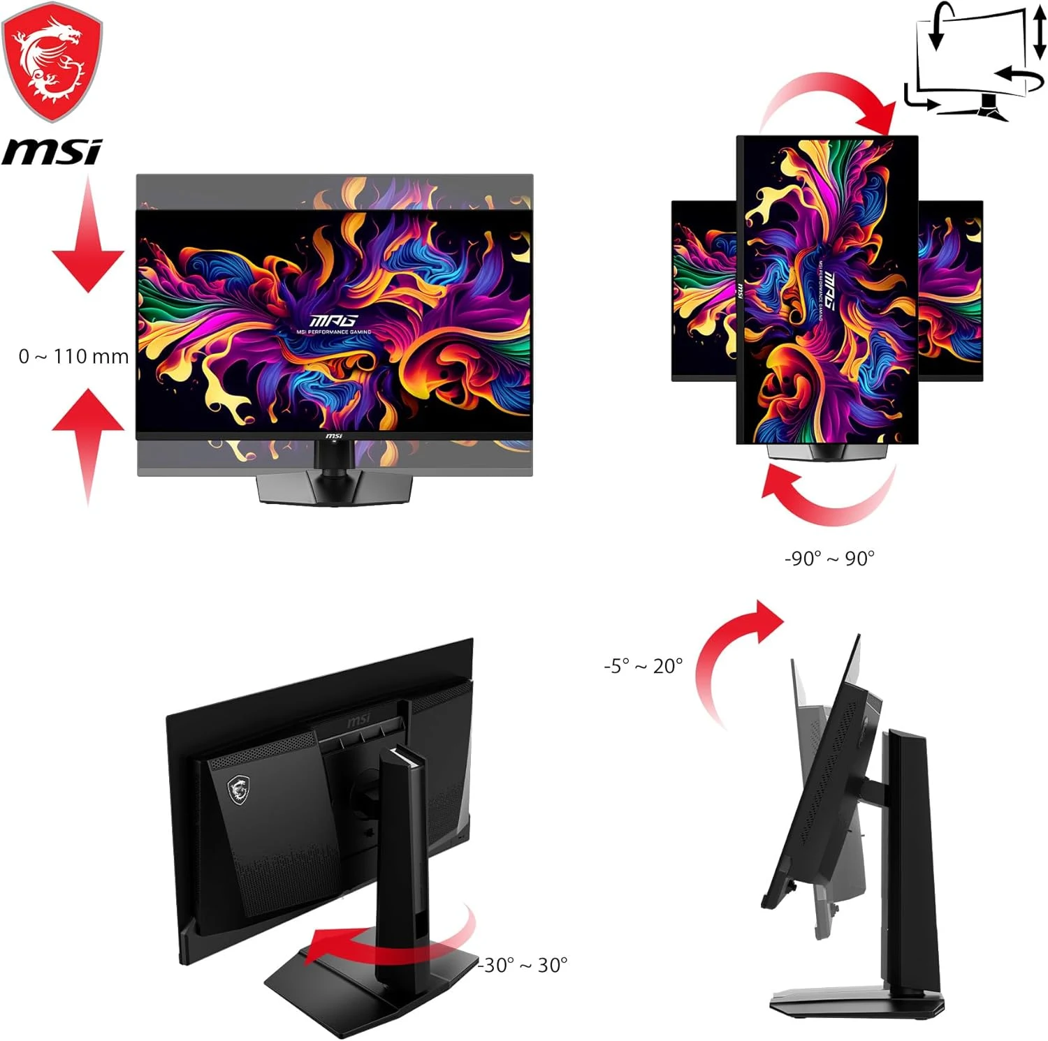 MSI MAG 271QPX QD-OLED 27 inch - Gaming Monitor
